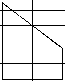 A quadrilateral is shown on a grid.